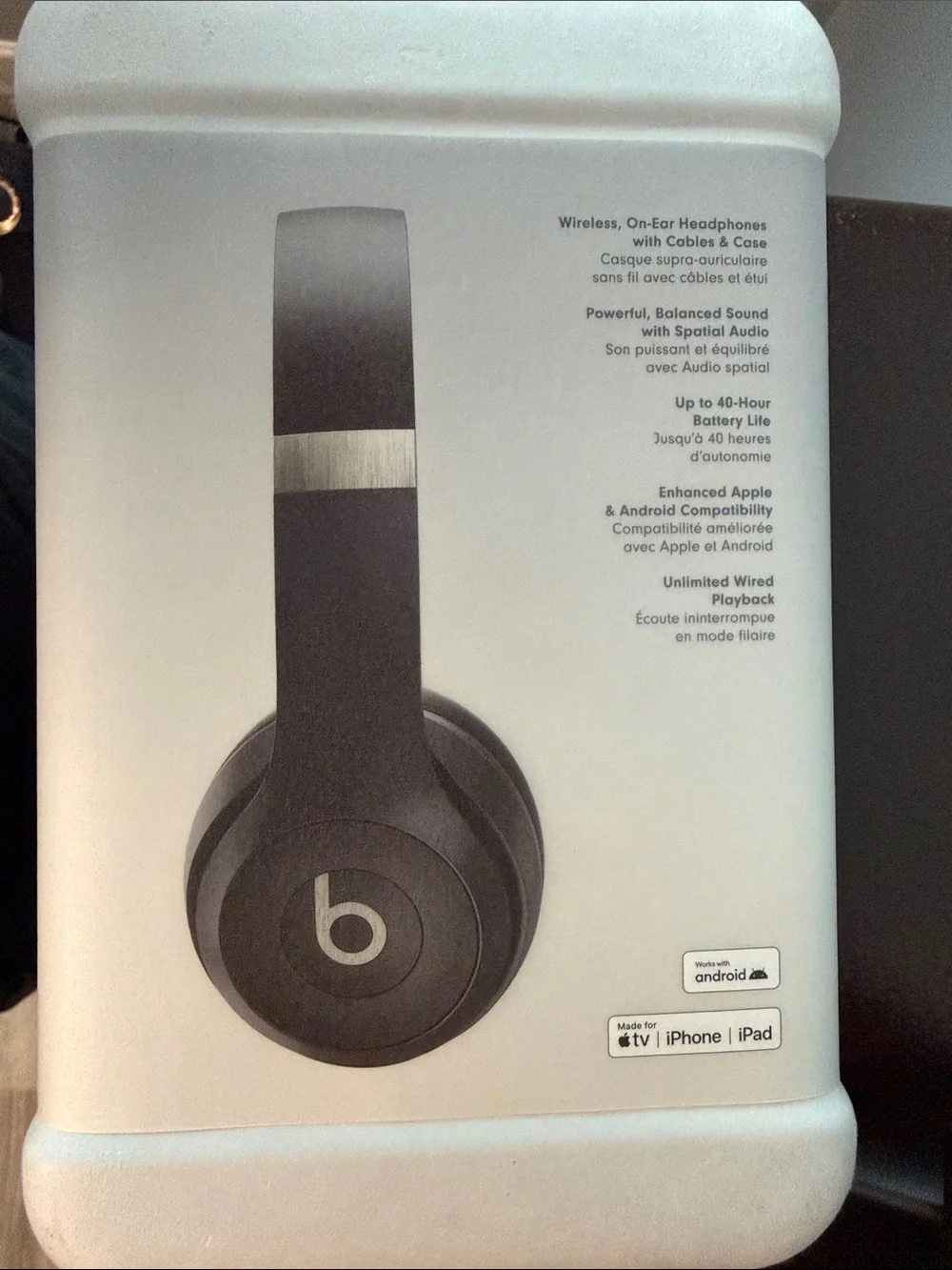 🌟New- Beats Solo 4 On-Ear Headphones — Black